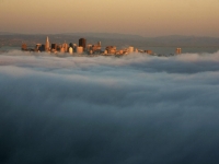 Фото городов в облаках