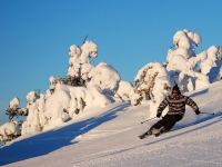 Первый снегопад прошел на финском курорте Рука